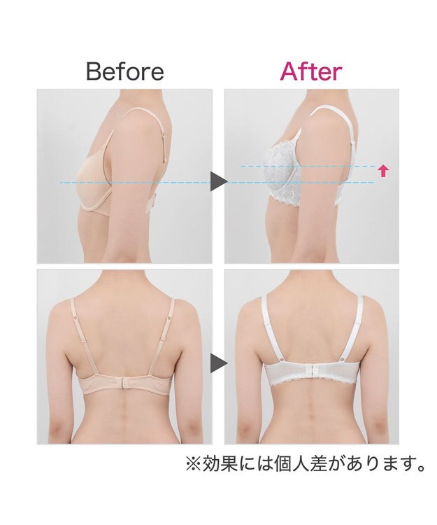 BRADELIS New York 【BRADELIS New York / 育乳補整ブラ・STEP1 集める】ウェンディステップ1ブラ24A2 ブラデリス ブラジャー 補正 ホワイト