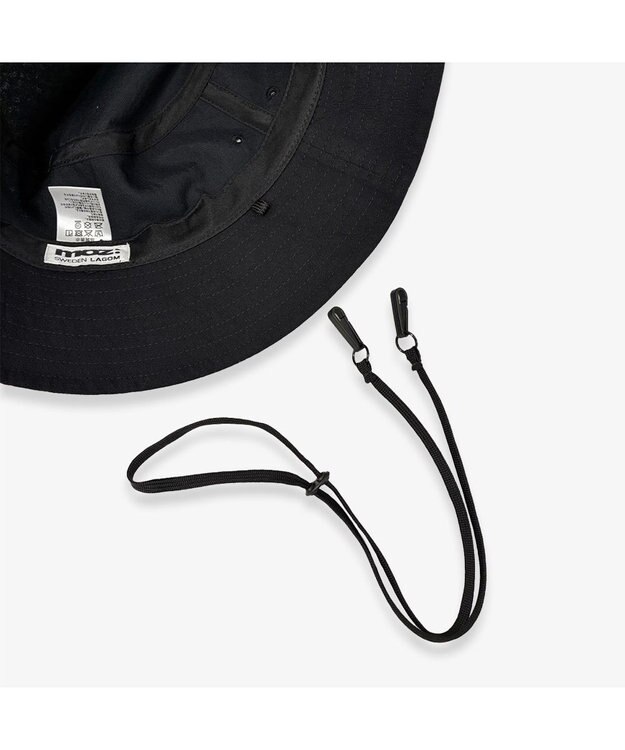 林八百吉商店 moz  綿麻ひも付きハット ブラック