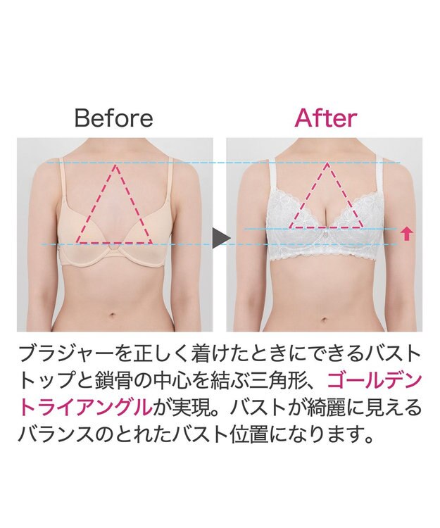 BRADELIS New York 【BRADELIS New York / 育乳補整ブラ・STEP1 集める】ウェンディステップ1ブラ24A2 ブラデリス ブラジャー 補正 ホワイト