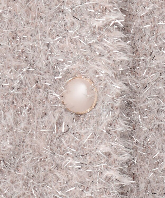 ANY シャイニーニットカーディガン シャンパン