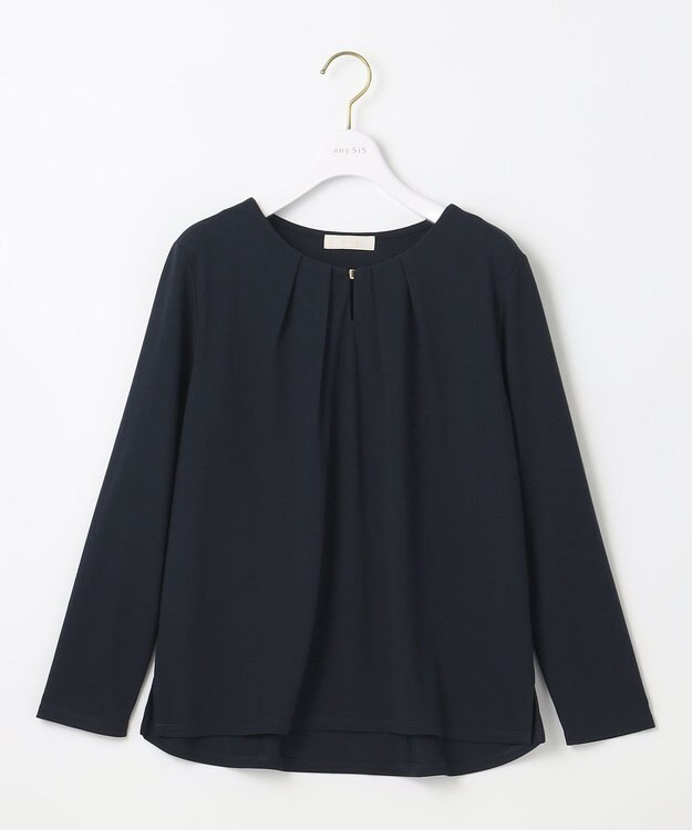 ANY SIS 【吸水速乾】コンフォートジャージータック カットソー ネイビー