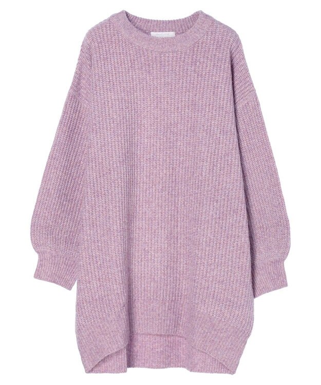 Green Parks ＭＩＸ畦ニットチュニック Purple