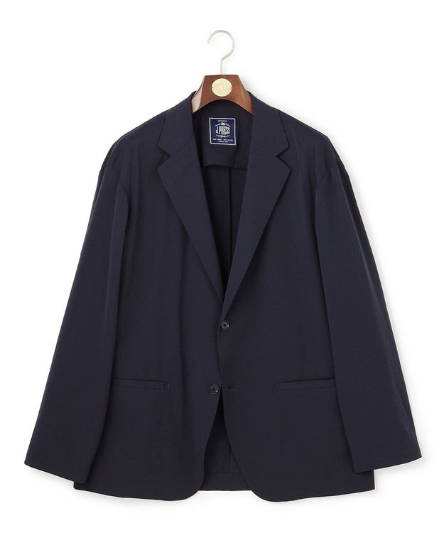 J.PRESS MEN 【J.PRESS ORIGINALS】【UNISEX】High Power Stretch Mechanical Jacket / 2B / Baggy-Fit ネイビー系