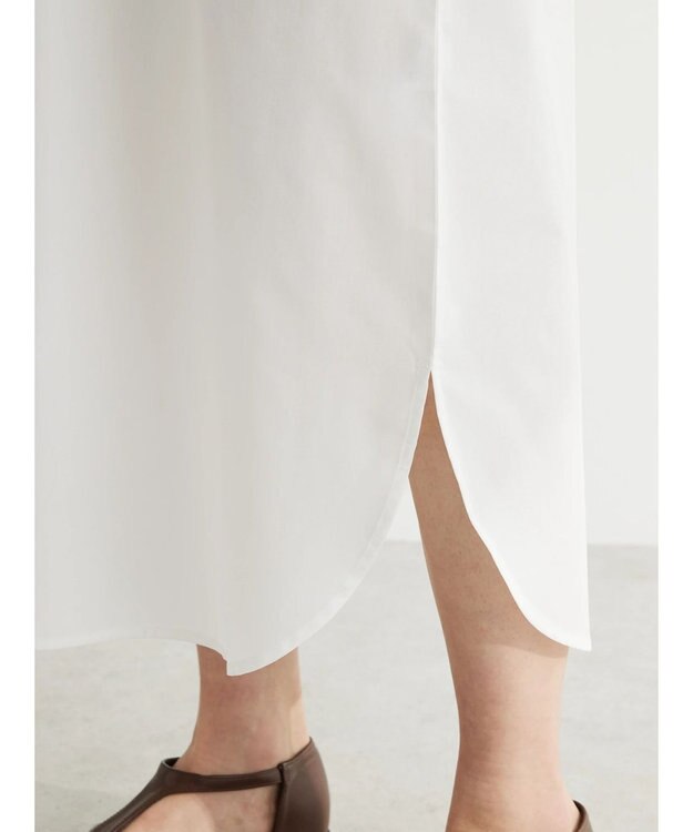 Green Parks ストライプ柄ニットドッキングワンピース Navy