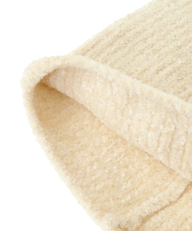 Green Parks ・ラメニットキャップ Ivory