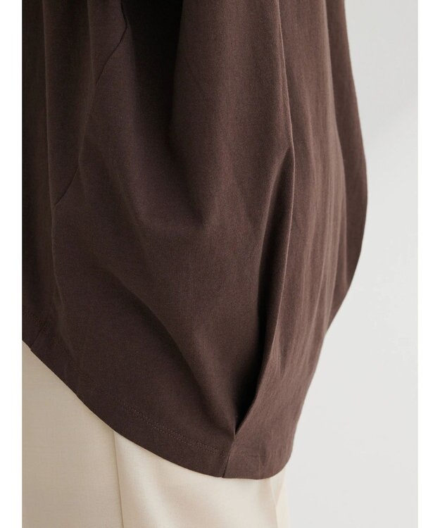 Green Parks コクーンシルエットカットプルオーバー Brown