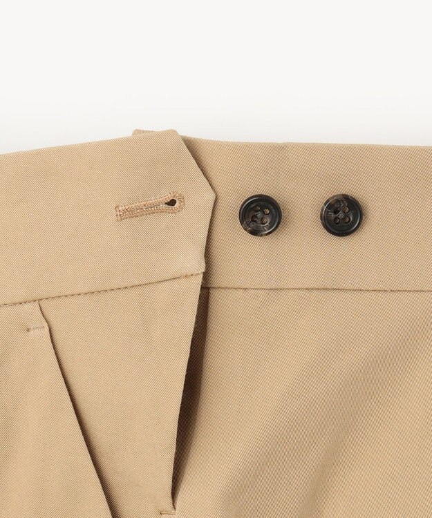 #Newans 素材が変わり新登場！ウエスト調整可ワイドチノパンツ ベージュ系