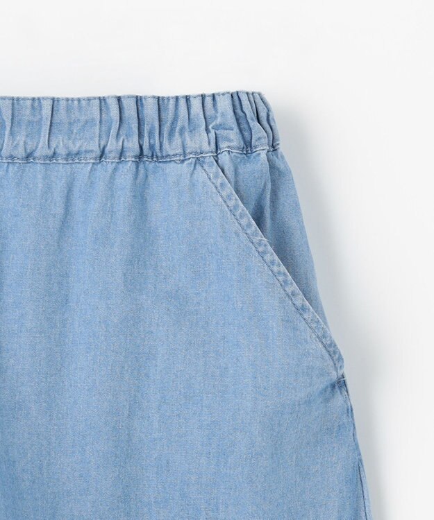 ANY KIDS 裾スカラップ ショートパンツ ブルーデニム