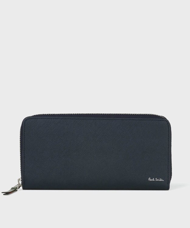 Paul Smith ブライトストライププラー 長財布 ネイビー