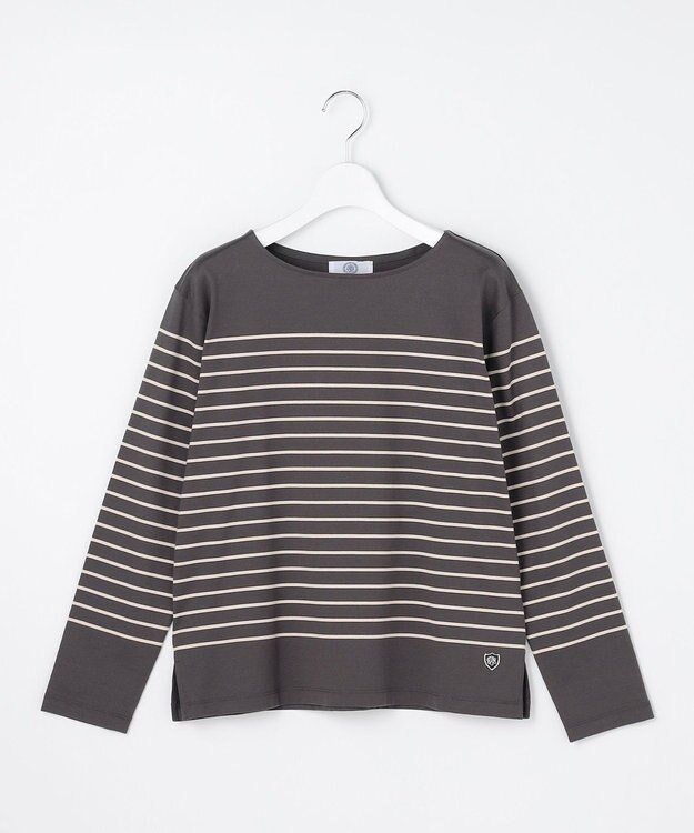 J.PRESS LADIES L バスクボーダー カットソー スレートベース系