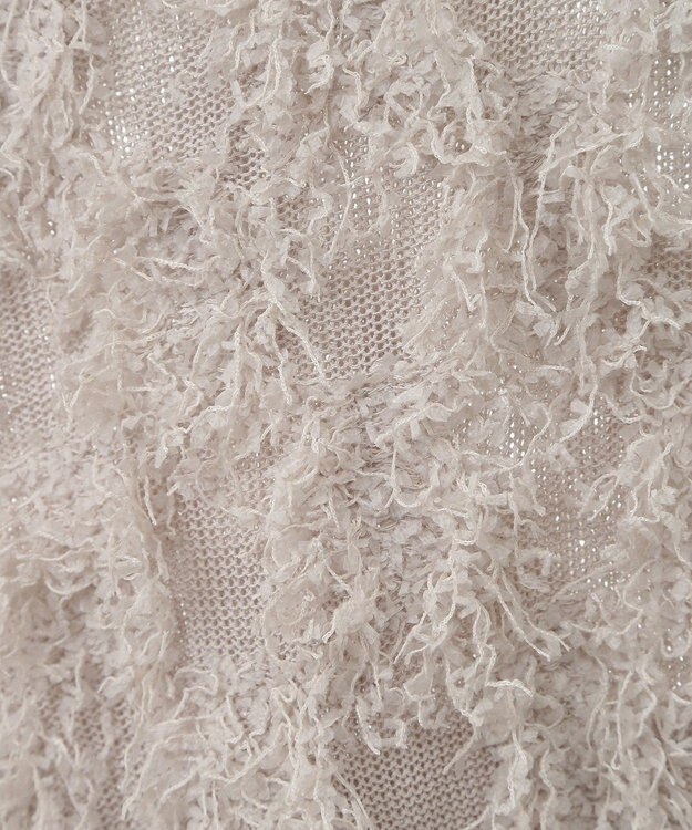 Green Parks フリンジニットベスト Light Gray