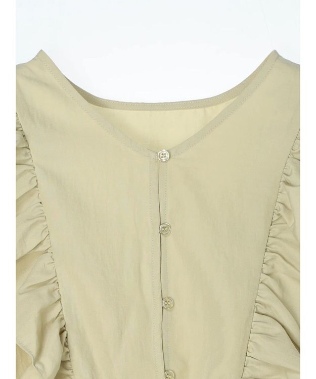 Green Parks ・ＳＵＧＡＲ　ＳＰＯＯＮ　２ｗａｙペプラムブラウス Lime Green