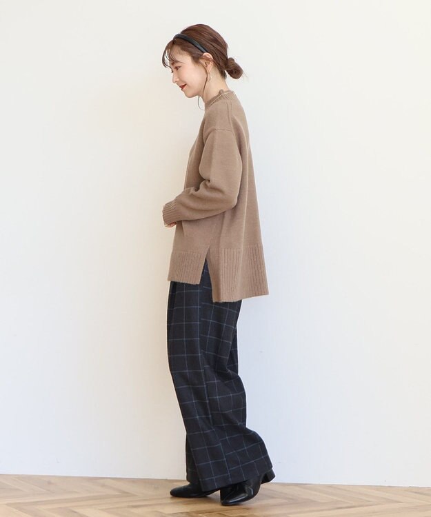 AMERICAN HOLIC サイドスリットニットプルオーバー Mocha