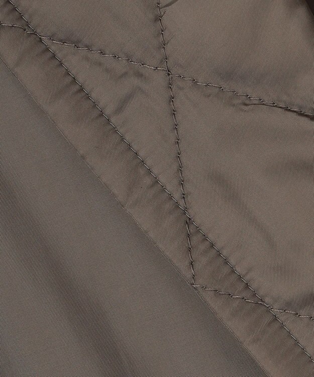 自由区 【洗える/リバーシブル】ブライトキルト リバーシブルコート カーキ系