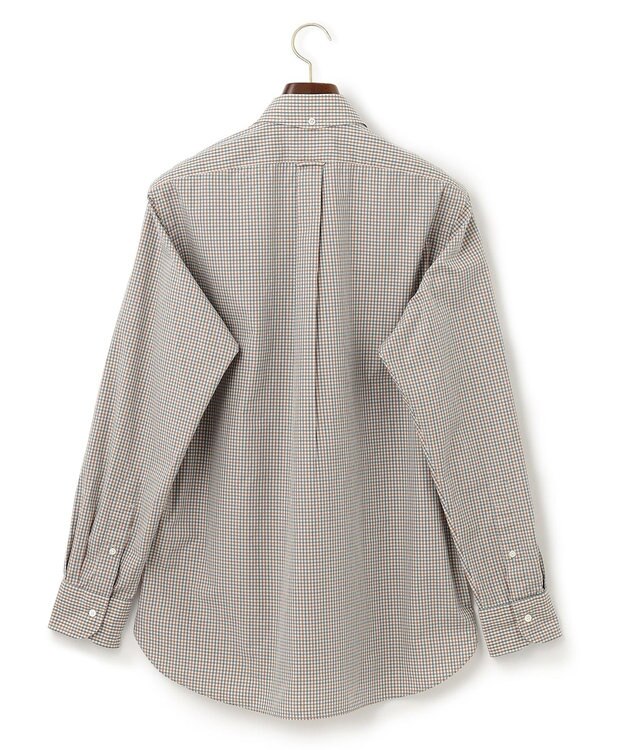 J.PRESS MEN 【WEB限定】ポプリンチェック J刺繍 シャツ/B.D アイボリー系3