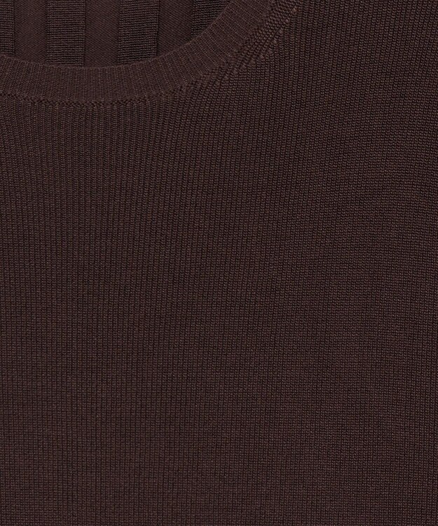 JOSEPH 【洗える】サティニーリブ　ショートスリーブニット Ebony