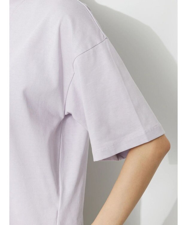 CRAFT STANDARD BOUTIQUE 接触冷感モックネックリングドットプルオーバー Lavender