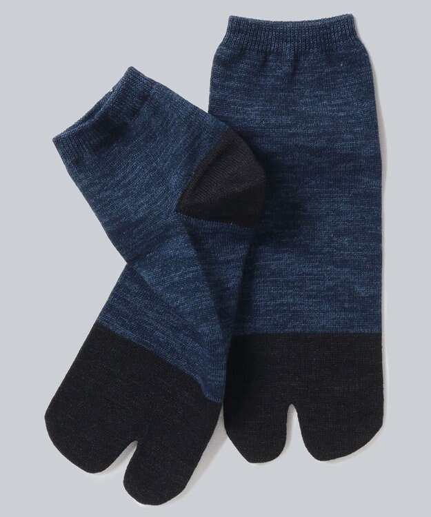 WHITE MAILS 【UNISEX】PAPER COLOR BLOCK TABI ANKLE ソックス コン