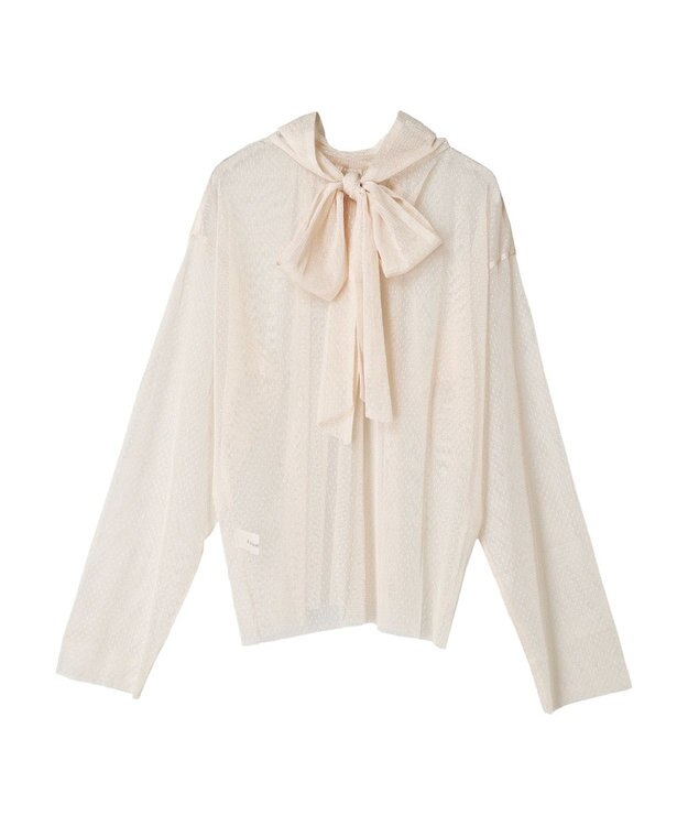 Green Parks AnriettMusee ドットチュール２ＷＡＹボウタイブラウス Ivory