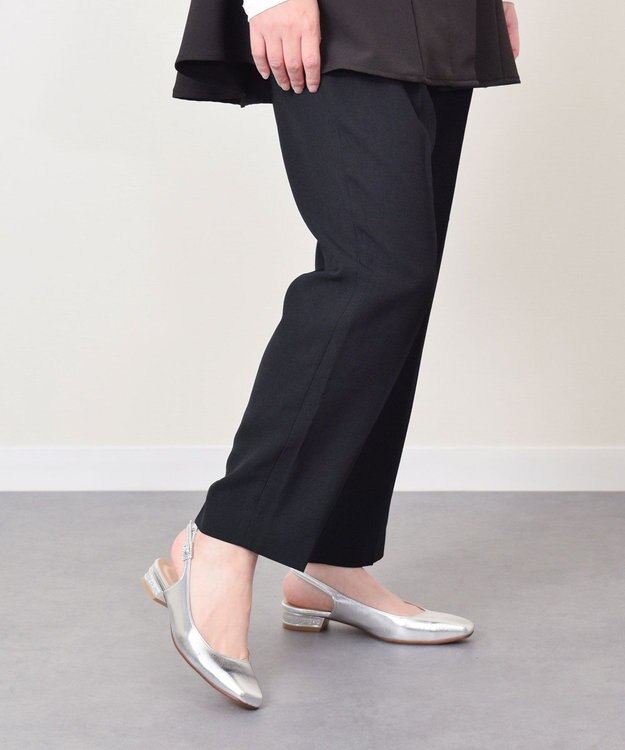 Bridget Birkin 【PARADIS COULEUR】ビジューレーンバックバンドパンプス シルバー