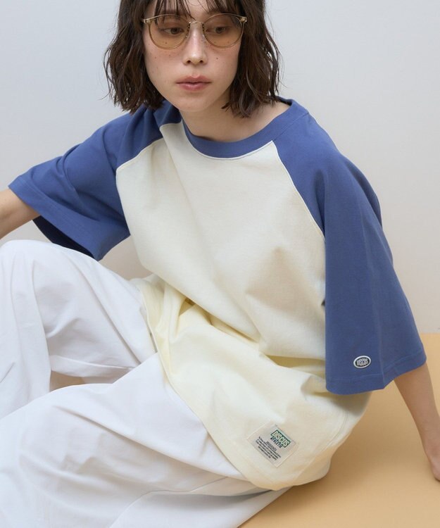 AMERICAN HOLIC DISCUS ベースボールTシャツ Blue