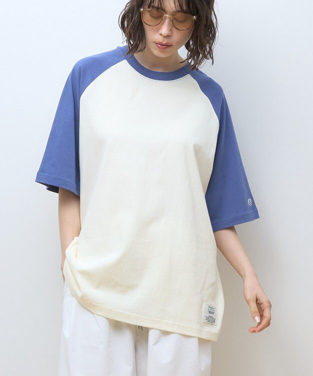 AMERICAN HOLIC DISCUS ベースボールTシャツ Blue