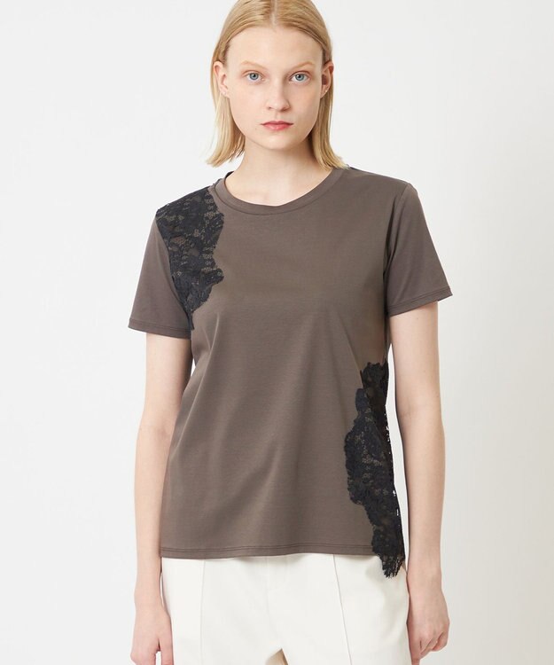 BEIGE， GERBERA / レーストップス Khaki×Black