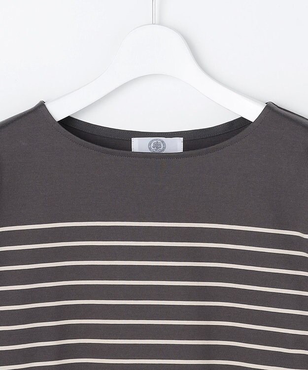 J.PRESS LADIES L バスクボーダー カットソー スレートベース系