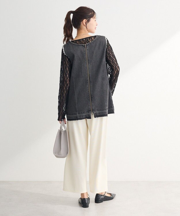 Green Parks ２ｗａｙデニムベスト Black