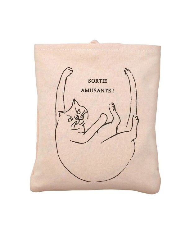 ROOTOTE 1188【折り畳み可能】EU.ラウンド.ブラサガリネコ-A 04：モモ