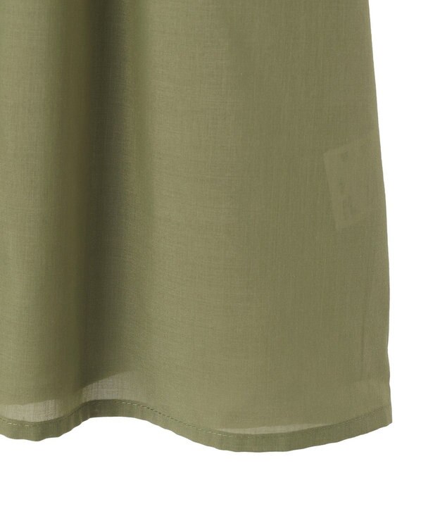 AMERICAN HOLIC 【予約】【WEB限定】イージーケア+接触冷感 フレンチスリーブギャザーシャツ Khaki