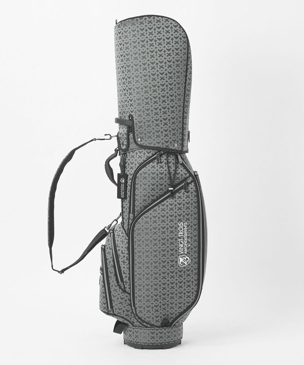 23区GOLF 【UNISEX】モノグラムライトキャディバッグ　ベテランゴルファーにもおすすめなモダンデザイン ブラック系5