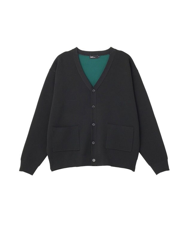 CRAFT STANDARD BOUTIQUE ウォッシャブルVネックカーディガン Black