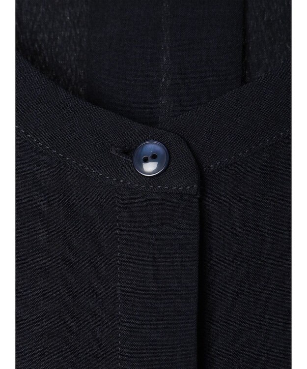 Green Parks 接触冷感　比翼ボタンチュニック Navy