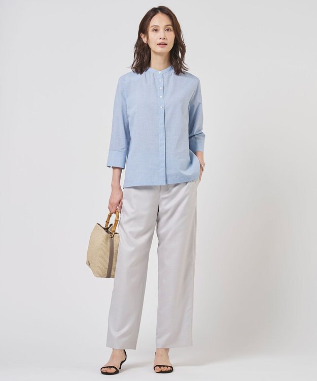 J.PRESS LADIES 【WEB限定カラーあり・2way】カゴバッグ ベージュ×モカグレー系