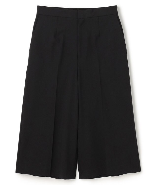 BEIGE， 【セットアップ対応・洗える】ZEPHYR / ウールライクハーフパンツ Black