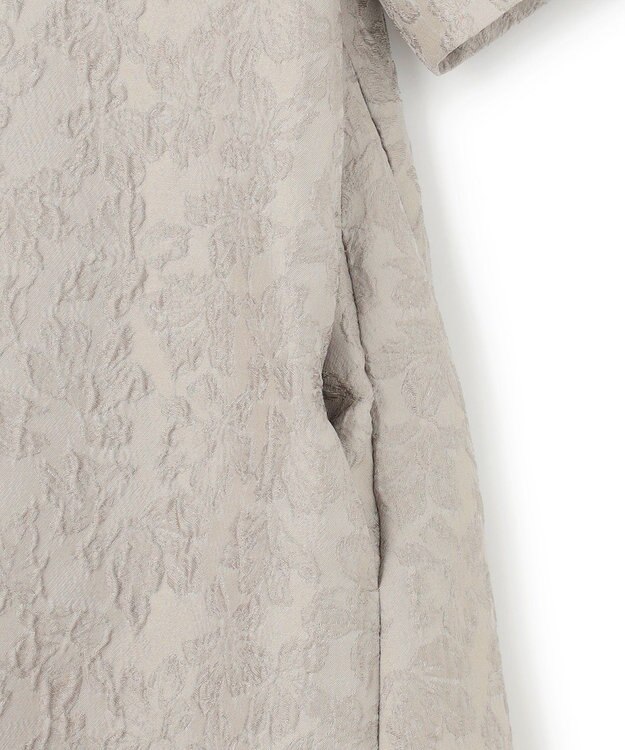 23区 【APPLAUDIR】フラワージャカード ドレス ライトグレー系