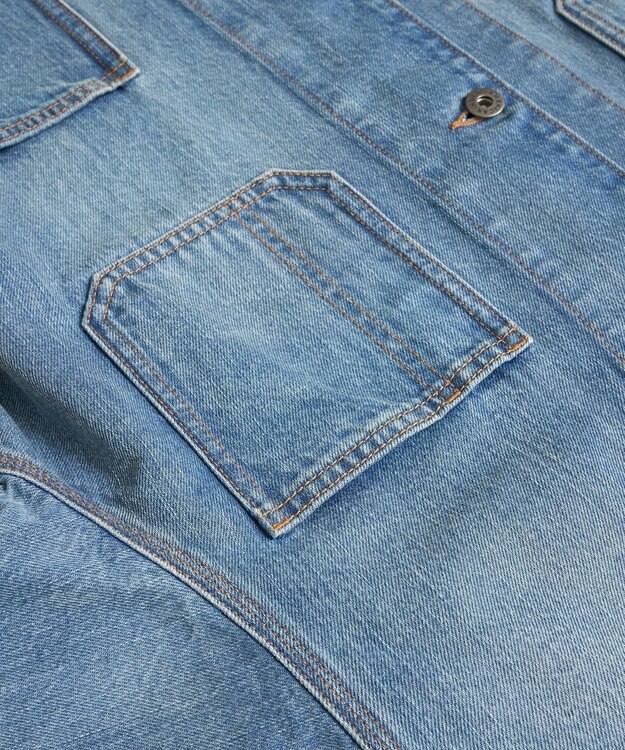 AMERICAN HOLIC デニムカバーオールジャケット Light Indigo