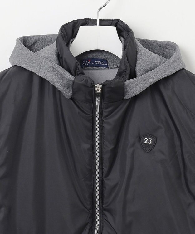 23区GOLF 数量限定！お得セット【MEN】撥水ベスト×モックネックシャツ ブラック系