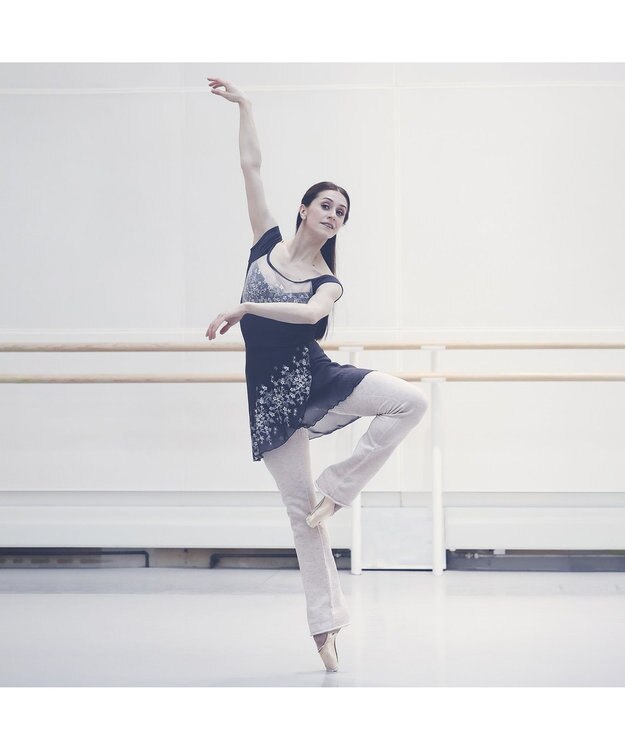 Chacott ◎【Nela ライン】レッグウォーマー ラベンダー杢