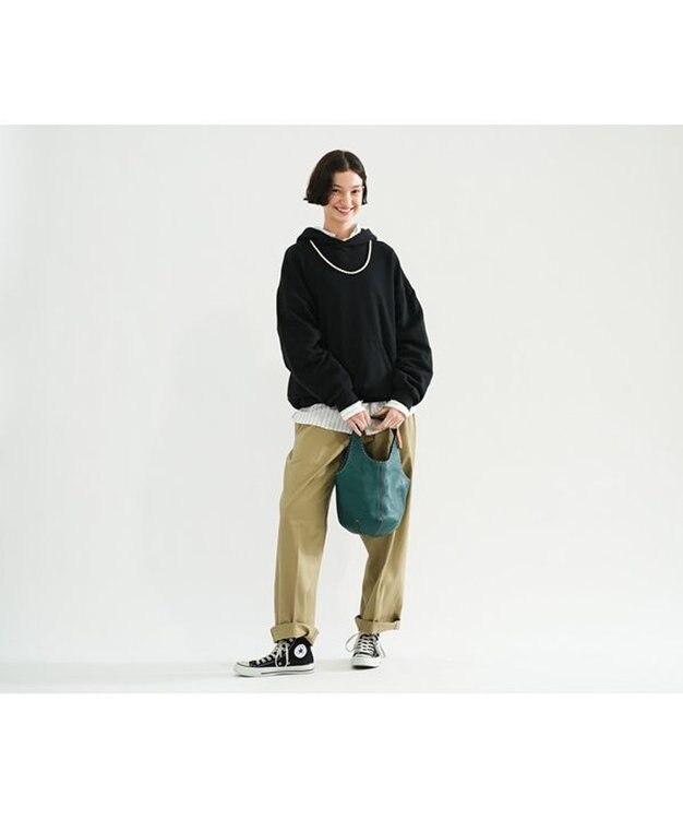 genten 【WEB限定カラー】ユーフラテス(boxバージョン) トートバッグ小 ブルーグリーン