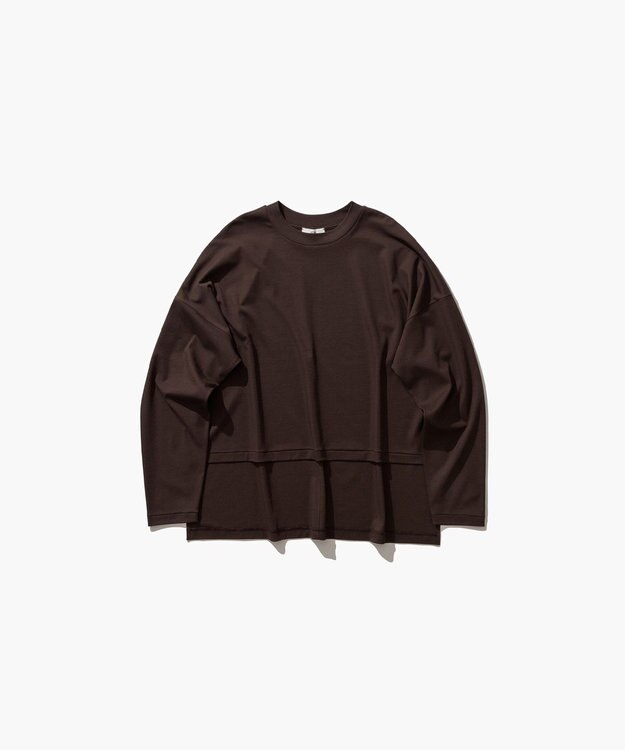 ATON FRESCA SMOOTH | オーバーサイズＴシャツ BURGUNDY