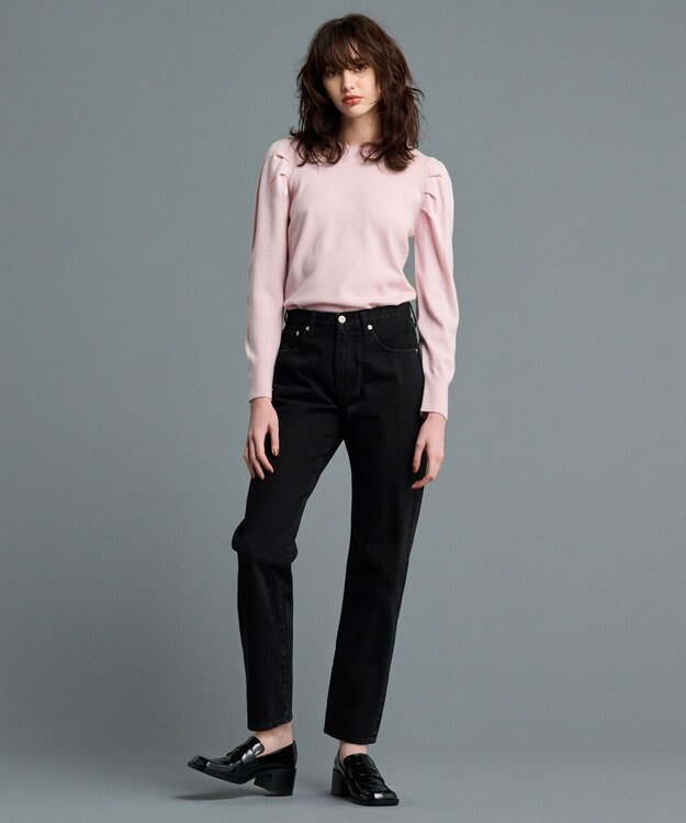 uncrave ストレート デニム パンツ（uncrave STANDARD） ブラック