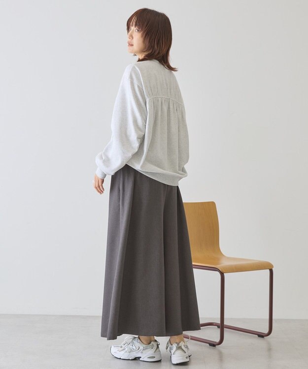 AMERICAN HOLIC バックギャザー裏毛スウェット Light Gray Mixture