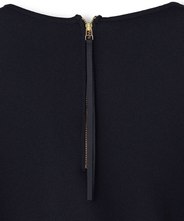 UNFILO L BEAUTY FORM KNIT フレアスカート セットアップ ネイビー