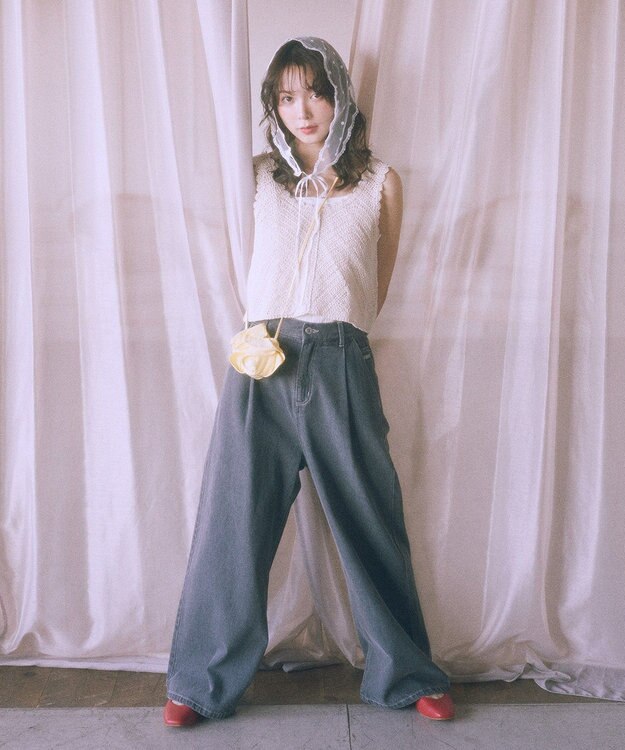 earth music&ecology クロシェビスチェ Ecru