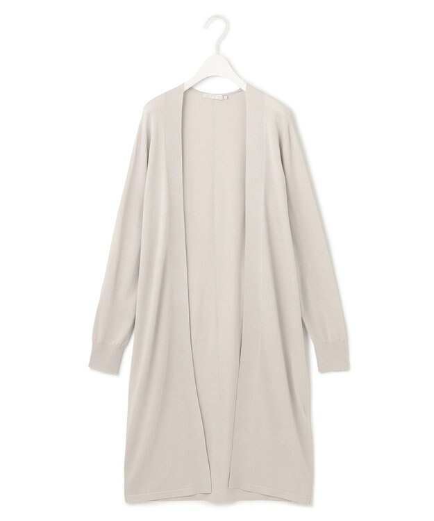 ICB 【WEB限定カラーあり】 シンセティックハイゲージ ロングカーディガン トープ系