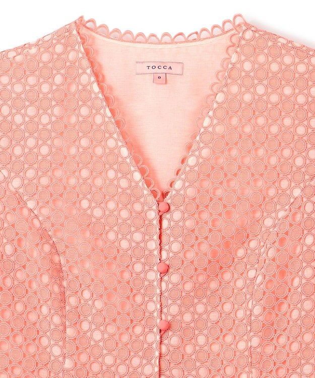 TOCCA 【ヨンア×大人百花×TOCCAコラボ・洗える】IN THE KALEIDOSCOPE ドレス コーラル系7