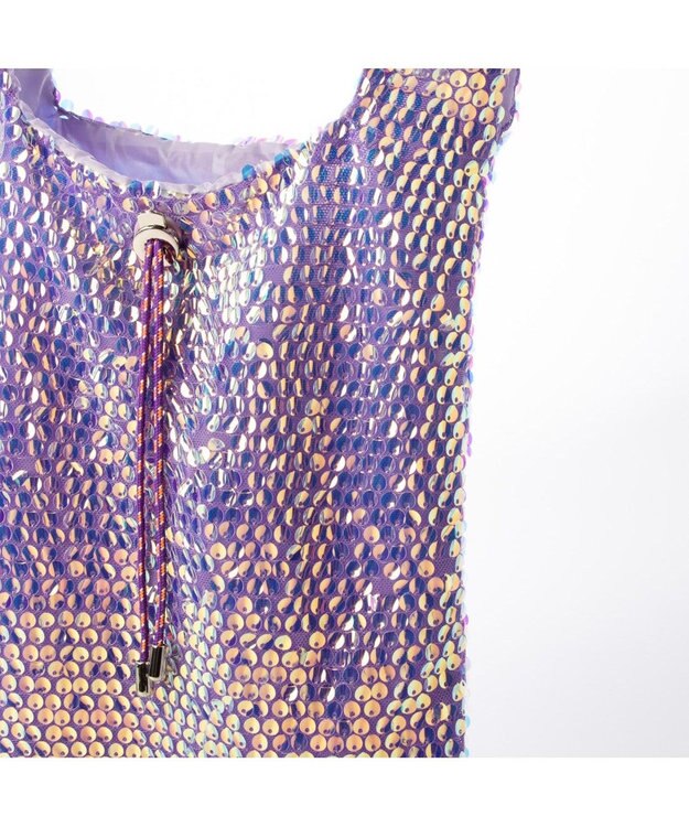 UNBILLION カシュカシュ cachecache / ゆらゆらスパンコールショッパー ラベンダー