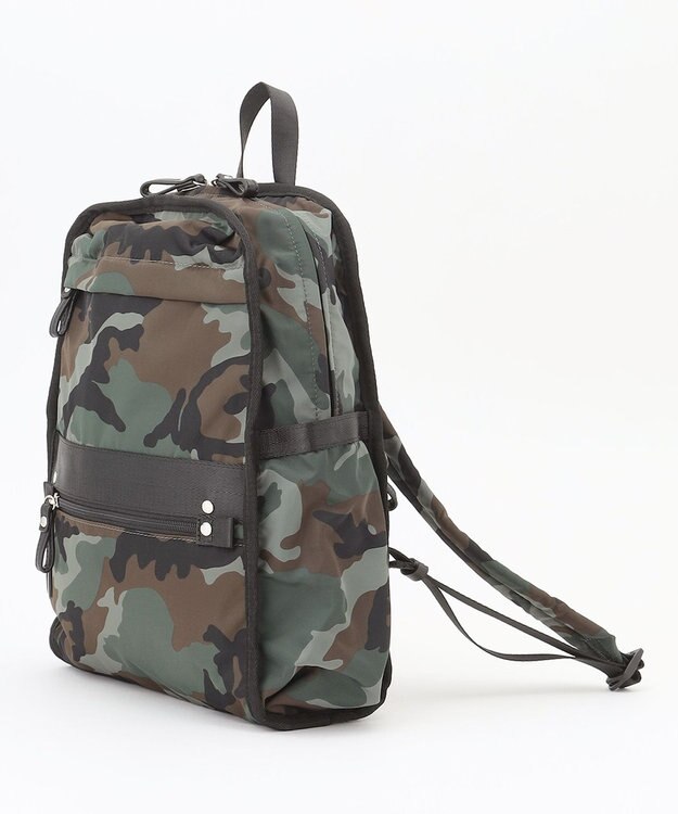 Y'SACCS 撥水ナイロンテープデザインスクエアバックパック カーキ